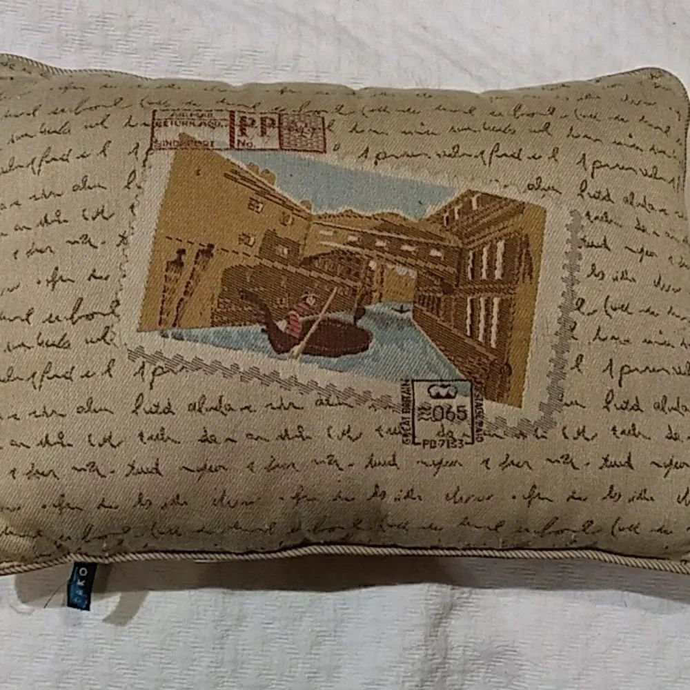 Singapore postage stamp pillow 
